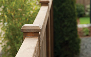 Stained Cedar Fencing