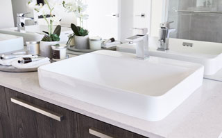 Bright White Vessel Style Sinks