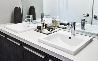 Bright White Drop-in Sinks
