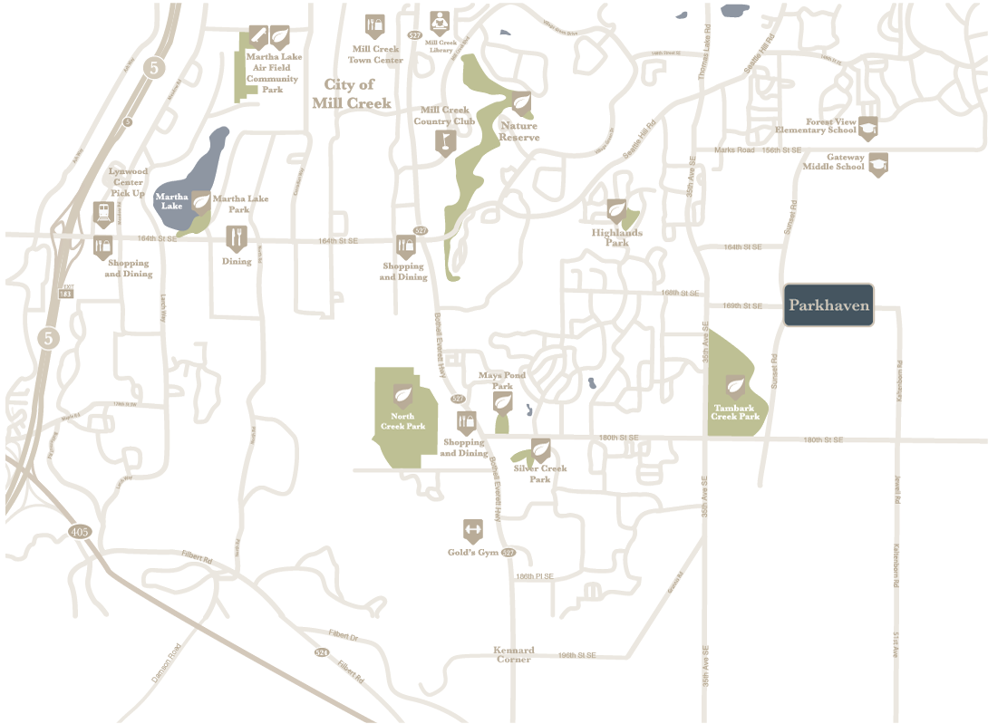 Parkhaven amenity map